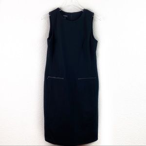 Talbots Ponte Sheath Dress Sleeveless Stretch 8